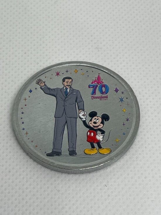 Disneyland Resort Other - Disneyland 70th Walt Disney Mickey Medallion Coin